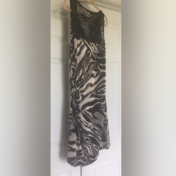 Bison Bisou Empire Zebra Print Dress - Picture 3 of 6